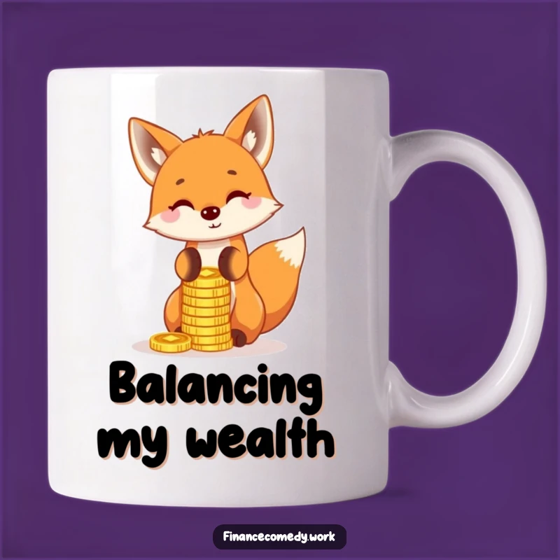 Funny Fox Coin Mug: A Playful Gift for Balancing Your Funny Life