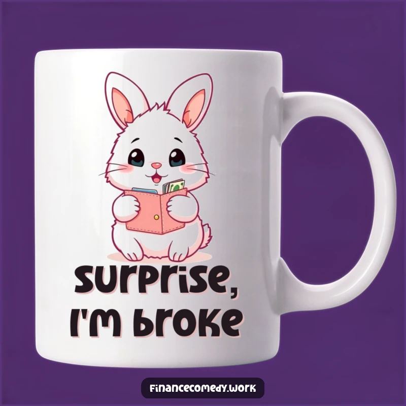 Funny Bunny Wallet Mug: A Hilarious Surprise for Every Rabbit Lover