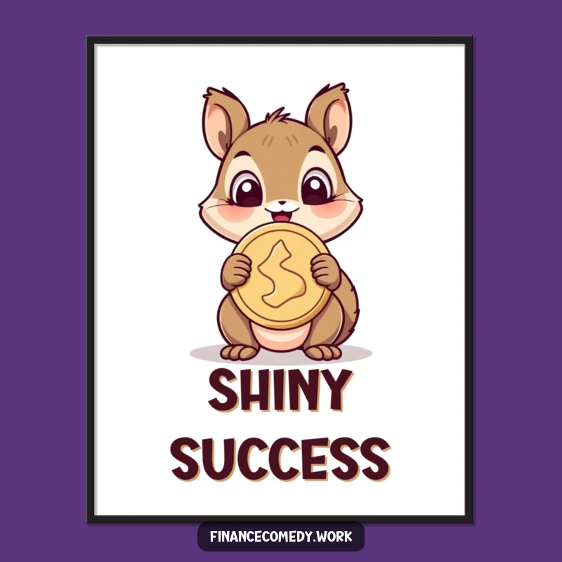 Funny Squirrel Digital Art: Instant Funny Joy with This Cheerful Coin Holder