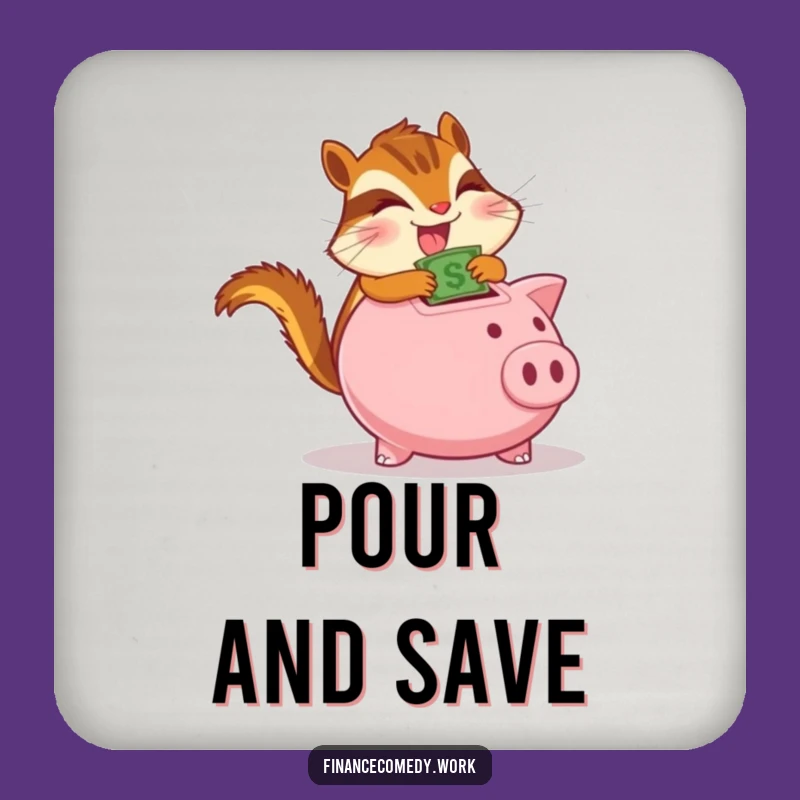Funny Chipmunk Coaster: Protect Surfaces with This Hilarious Money Saver