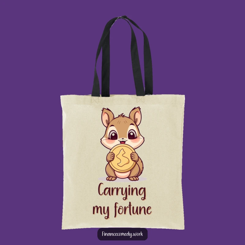 Funny Squirrel Tote Bag: Carry Your Funny Treasures with This Happy Design